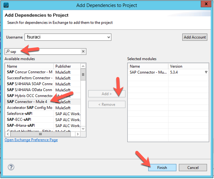 module1 lab2 add sap connector