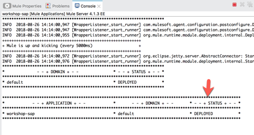 module1 lab2 test console