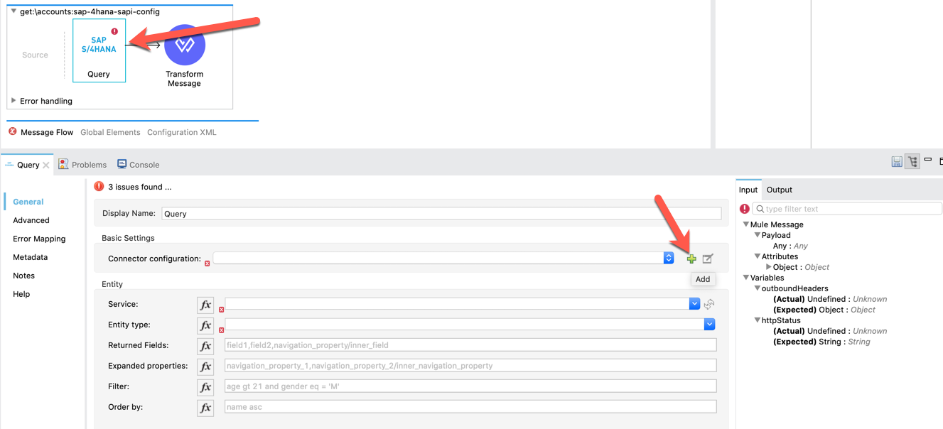 add sap conn config