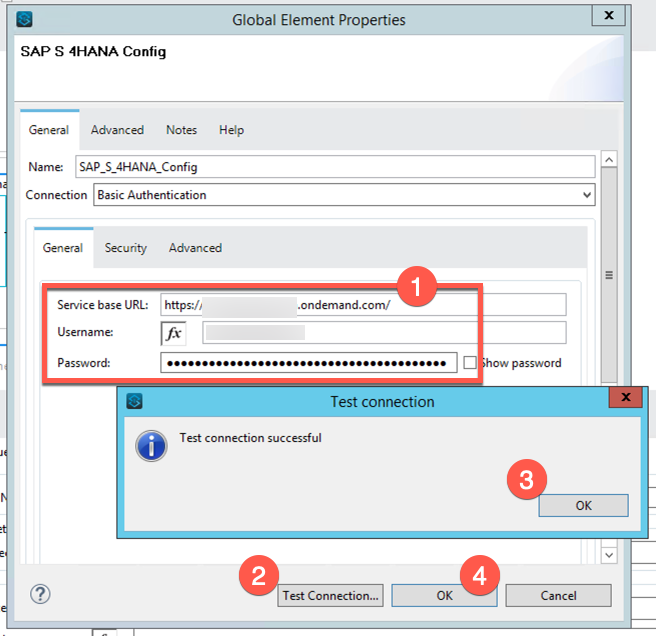 sap conn config params